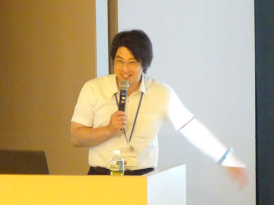講演の様子①